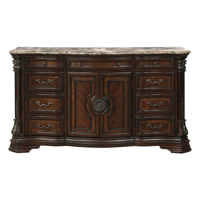 Antoinetta Dresser in Warm Cherry 1919-5 - U&U Home Budget Furniture (Carteret, NJ)