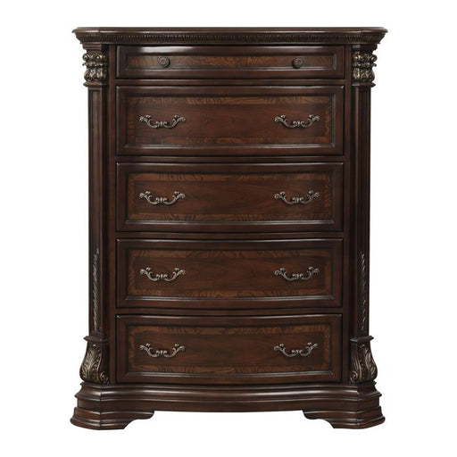 Antoinetta Chest in Warm Cherry 1919-9 - U&U Home Budget Furniture (Carteret, NJ)