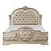 Antoinetta Queen Panel Bed in Champagne Wood 1919NC-1* - U&U Home Budget Furniture (Carteret, NJ)