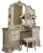Antoinetta Vanity Stool in Champagne Wood 1919NC-14 - U&U Home Budget Furniture (Carteret, NJ)