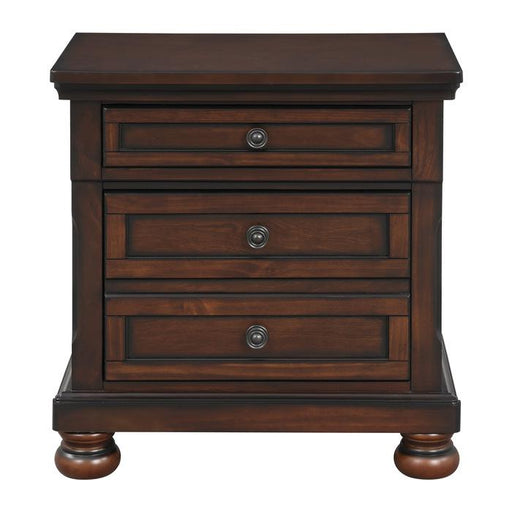 Cumberland Nightstand in Brown Cherry 2159-4 - U&U Home Budget Furniture (Carteret, NJ)
