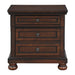 Cumberland Nightstand in Brown Cherry 2159-4 - U&U Home Budget Furniture (Carteret, NJ)
