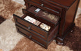 Cumberland Nightstand in Brown Cherry 2159-4 - U&U Home Budget Furniture (Carteret, NJ)