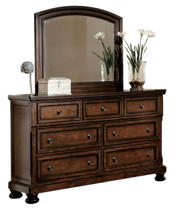 Cumberland Dresser in Brown Cherry 2159-5 - U&U Home Budget Furniture (Carteret, NJ)