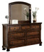 Cumberland Dresser in Brown Cherry 2159-5 - U&U Home Budget Furniture (Carteret, NJ)