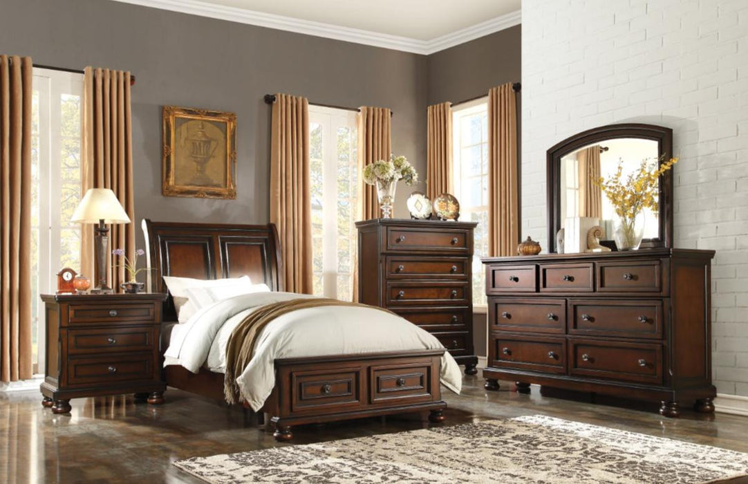 Cumberland Dresser in Brown Cherry 2159-5 - U&U Home Budget Furniture (Carteret, NJ)