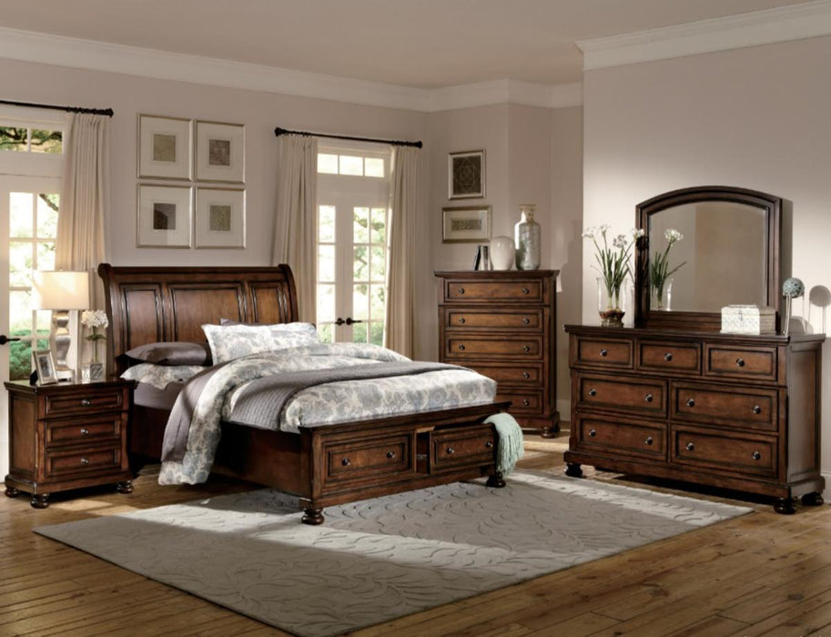 Cumberland Dresser in Brown Cherry 2159-5 - U&U Home Budget Furniture (Carteret, NJ)