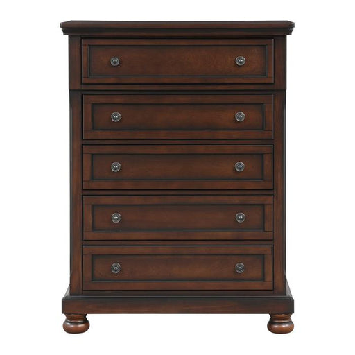 Cumberland Chest in Brown Cherry 2159-9 - U&U Home Budget Furniture (Carteret, NJ)