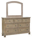 Bethel Mirror in Gray 2259GY-6 - U&U Home Budget Furniture (Carteret, NJ)