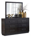 Larchmont Mirror in Charcoal 5424-6 - U&U Home Budget Furniture (Carteret, NJ)