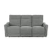 Edition Power Double Lay Flat Reclining Sofa in Dove Grey 9804DV-3PWH - U&U Home Budget Furniture (Carteret, NJ)