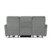 Edition Power Double Lay Flat Reclining Sofa in Dove Grey 9804DV-3PWH - U&U Home Budget Furniture (Carteret, NJ)