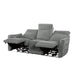 Edition Power Double Lay Flat Reclining Sofa in Dove Grey 9804DV-3PWH - U&U Home Budget Furniture (Carteret, NJ)