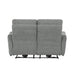 Edition Power Double Lay Flat Reclining Loveseat in Dove Grey 9804DV-2PWH - U&U Home Budget Furniture (Carteret, NJ)