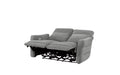 Edition Power Double Lay Flat Reclining Loveseat in Dove Grey 9804DV-2PWH - U&U Home Budget Furniture (Carteret, NJ)
