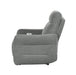Edition Power Lay Flat Reclining Chair in Dove Grey 9804DV-1PWH - U&U Home Budget Furniture (Carteret, NJ)