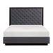 Larchmont Queen Upholstered Platform Bed in Charcoal 5424-1* - U&U Home Budget Furniture (Carteret, NJ)