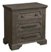 Taulon Nightstand in Dark Oak 5438-4 - U&U Home Budget Furniture (Carteret, NJ)