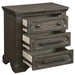 Taulon Nightstand in Dark Oak 5438-4 - U&U Home Budget Furniture (Carteret, NJ)