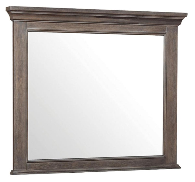 Taulon Mirror in Dark Oak 5438-6 - U&U Home Budget Furniture (Carteret, NJ)