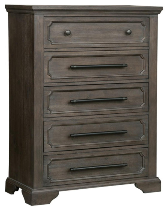 Taulon Chest in Dark Oak 5438-9 - U&U Home Budget Furniture (Carteret, NJ)