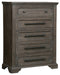 Taulon Chest in Dark Oak 5438-9 - U&U Home Budget Furniture (Carteret, NJ)
