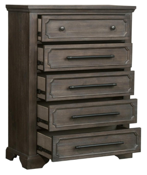 Taulon Chest in Dark Oak 5438-9 - U&U Home Budget Furniture (Carteret, NJ)