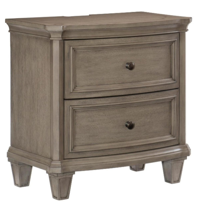 Vermillion Nightstand in Gray 5442-4 - U&U Home Budget Furniture (Carteret, NJ)