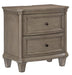 Vermillion Nightstand in Gray 5442-4 - U&U Home Budget Furniture (Carteret, NJ)