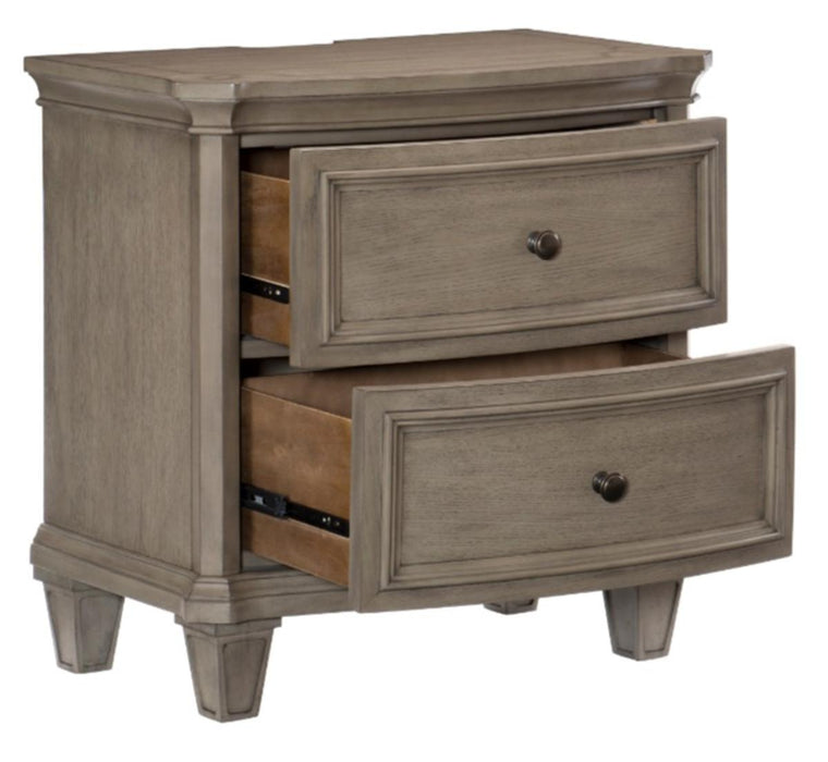 Vermillion Nightstand in Gray 5442-4 - U&U Home Budget Furniture (Carteret, NJ)