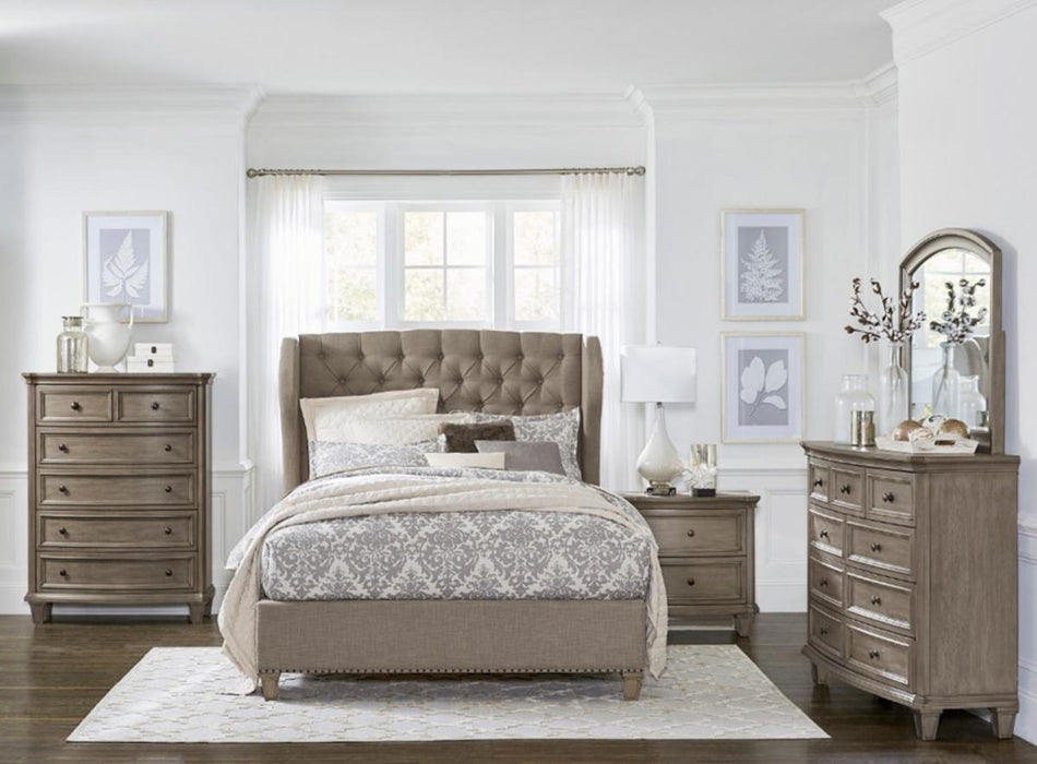 Vermillion Mirror in Gray 5442-6 - U&U Home Budget Furniture (Carteret, NJ)