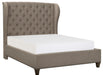 Vermillion Queen Upholstered Panel Bed in Gray 5442-1* - U&U Home Budget Furniture (Carteret, NJ)