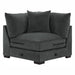 Worchester Corner Seat in Gray 9857DG-CR - U&U Home Budget Furniture (Carteret, NJ)
