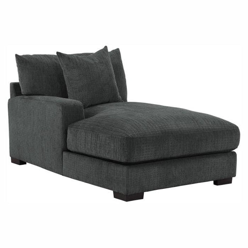Worchester Left Side Chaise in Gray 9857DG-LC - U&U Home Budget Furniture (Carteret, NJ)
