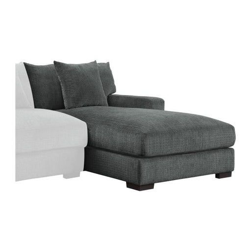 Worchester Right Side Chaise in Gray 9857DG-RC - U&U Home Budget Furniture (Carteret, NJ)