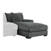 Worchester Right Side Chaise in Gray 9857DG-RC - U&U Home Budget Furniture (Carteret, NJ)