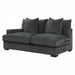 Worchester Left Side 2-Seater in Gray 9857DG-2L - U&U Home Budget Furniture (Carteret, NJ)