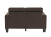 Lantana Sofa in Chocolate 9957CH-3 - U&U Home Budget Furniture (Carteret, NJ)