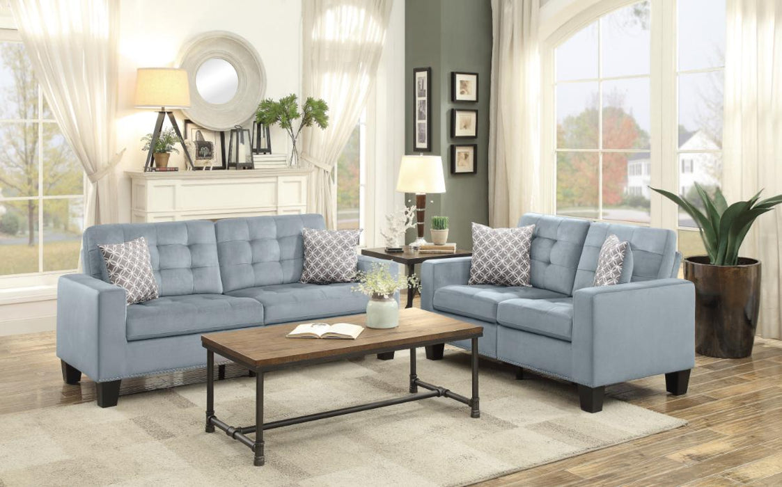 Lantana Sofa in Gray 9957GY-3 - U&U Home Budget Furniture (Carteret, NJ)