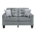 Lantana Loveseat in Gray 9957GY-2 - U&U Home Budget Furniture (Carteret, NJ)
