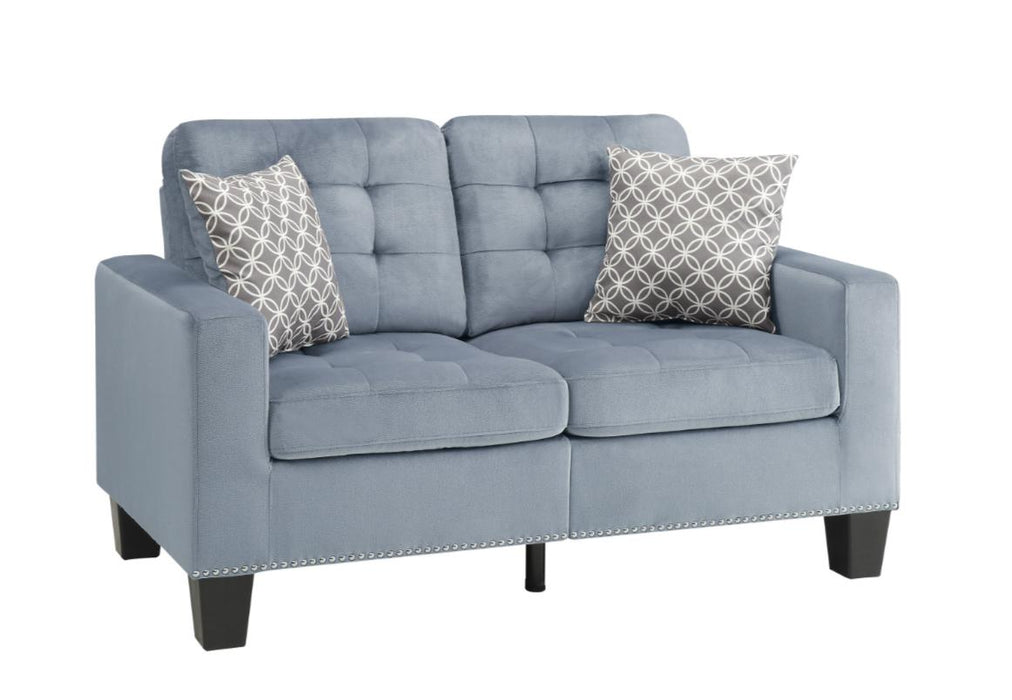 Lantana Loveseat in Gray 9957GY-2 - U&U Home Budget Furniture (Carteret, NJ)