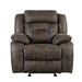 Madrona Glider Reclining Chair in Dark Brown 9989DB-1 - U&U Home Budget Furniture (Carteret, NJ)