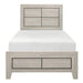 Quinby Twin Panel Bed in Light Brown 1525T-1 - U&U Home Budget Furniture (Carteret, NJ)