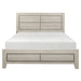 Quinby Full Panel Bed in Light Brown 1525F-1 - U&U Home Budget Furniture (Carteret, NJ)