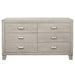 Quinby 6 Drawer Dresser in Light Brown 1525-5 - U&U Home Budget Furniture (Carteret, NJ)