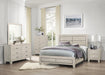 Quinby Mirror in Light Brown 1525-6 - U&U Home Budget Furniture (Carteret, NJ)