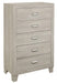 Quinby 5 Drawer Chest in Light Brown 1525-9 - U&U Home Budget Furniture (Carteret, NJ)
