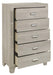 Quinby 5 Drawer Chest in Light Brown 1525-9 - U&U Home Budget Furniture (Carteret, NJ)