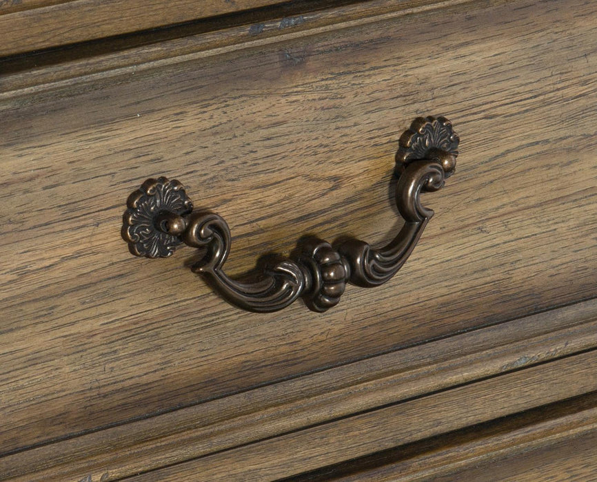 Rachelle 4 Drawer Chest in Weathered Pecan 1693-9 - U&U Home Budget Furniture (Carteret, NJ)