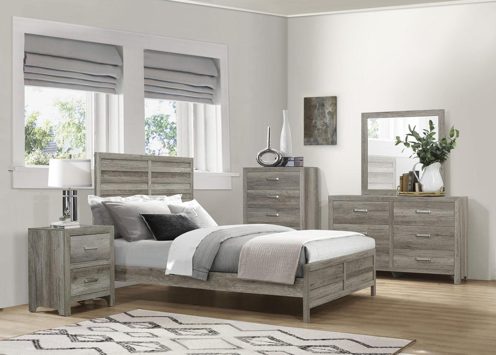 Mandan Mirror in Weathered Gray 1910GY-6 - U&U Home Budget Furniture (Carteret, NJ)